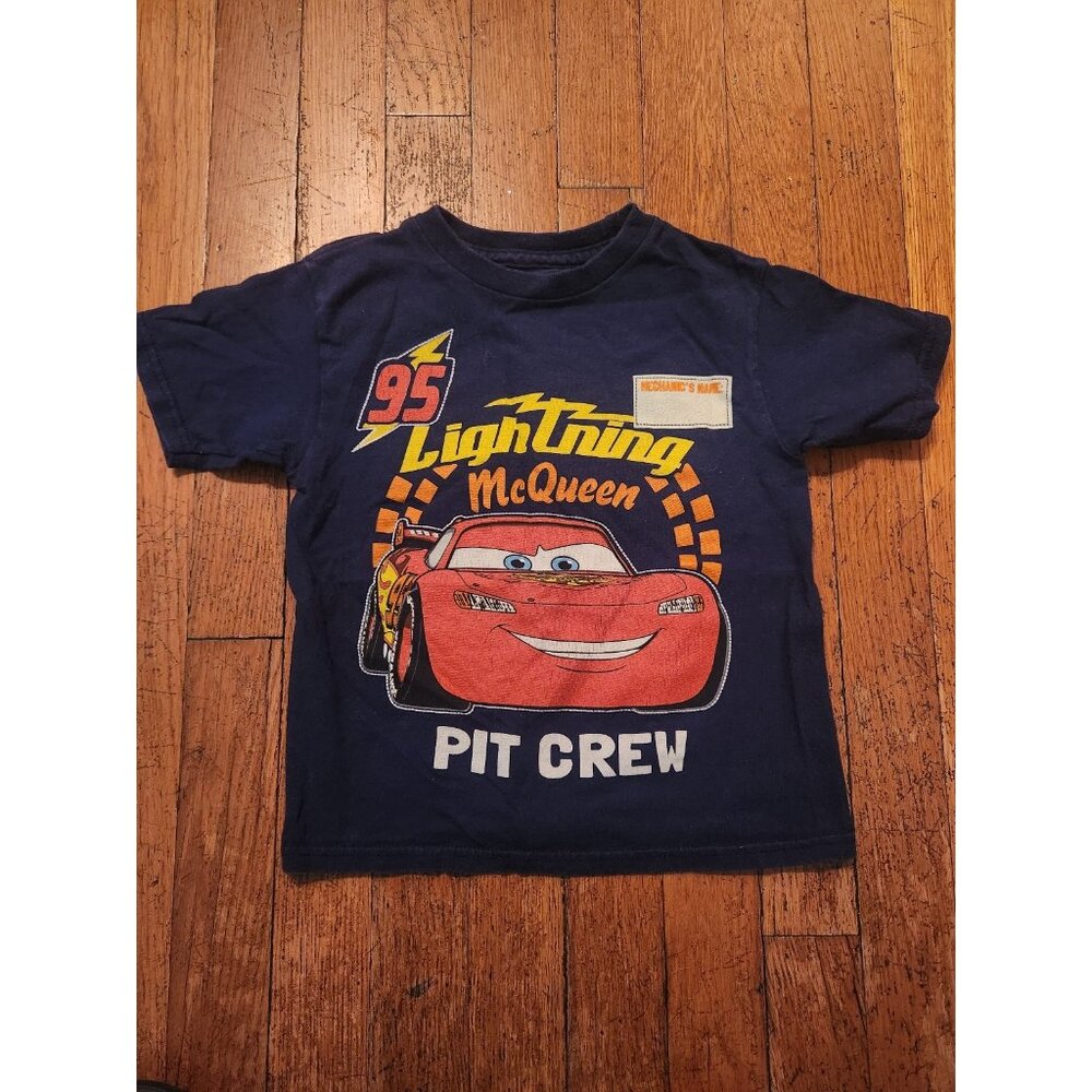 Disney Cars Lightning McQueen Vintage Shirt Size 4